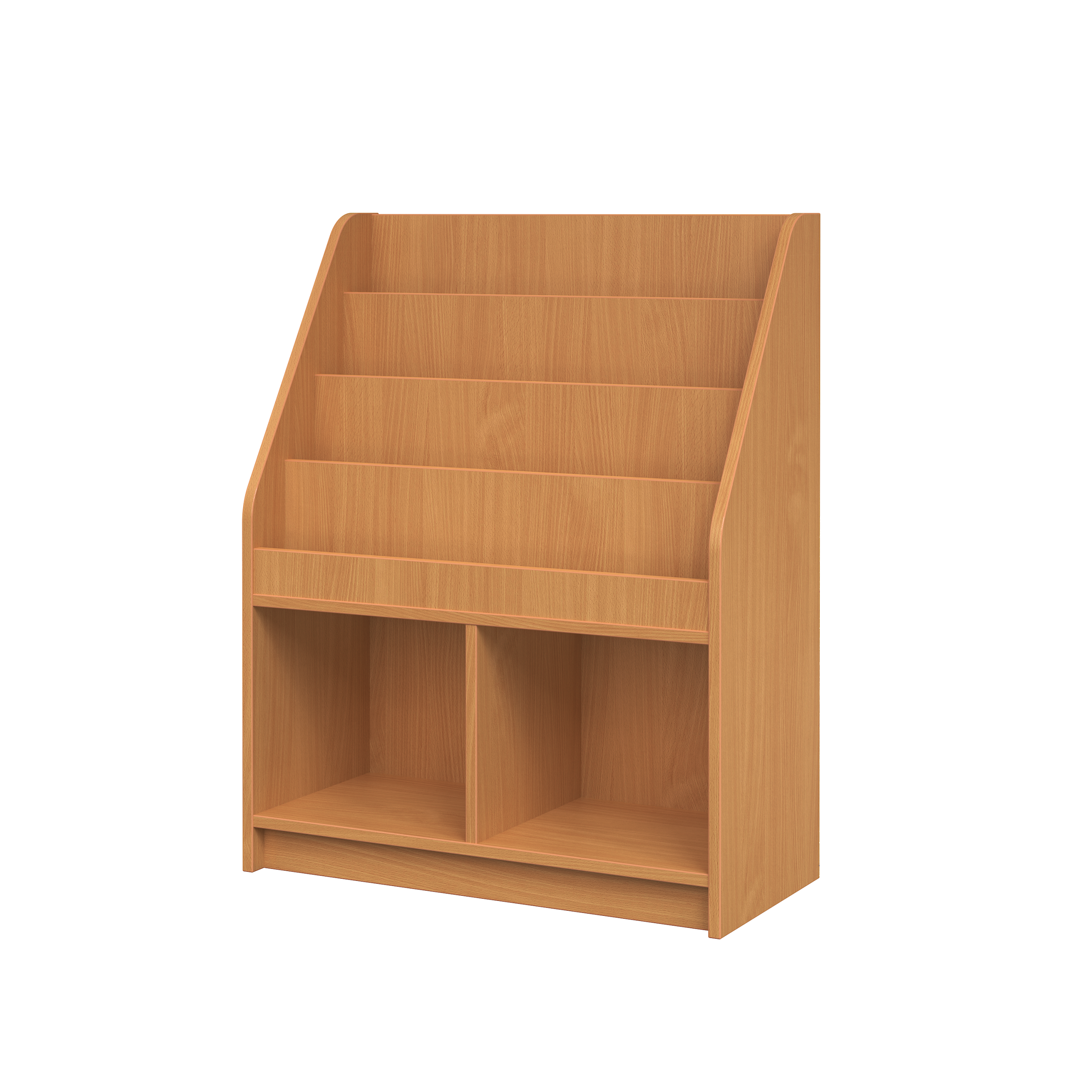 Narrow 1 Tier Book Shelf Open Unit - Image 4