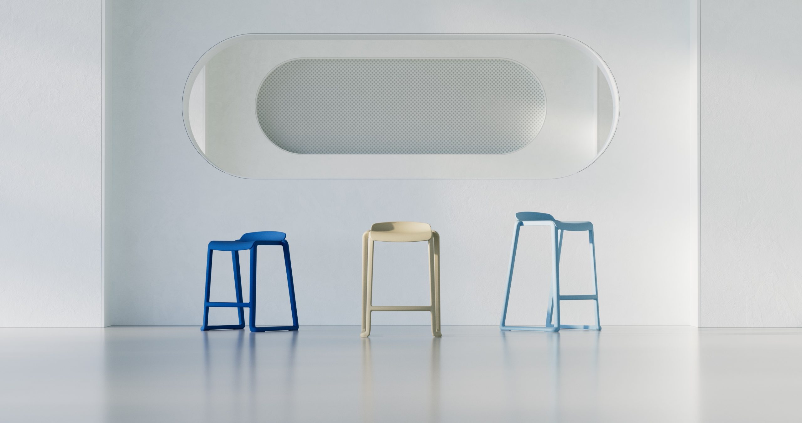 Postura + One Piece High Back Stool - Image 48