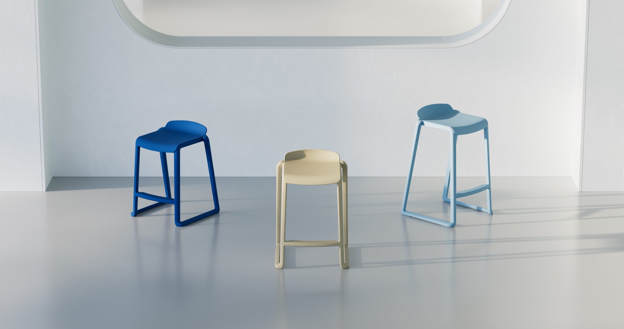 Postura + One Piece High Back Stool - Image 49