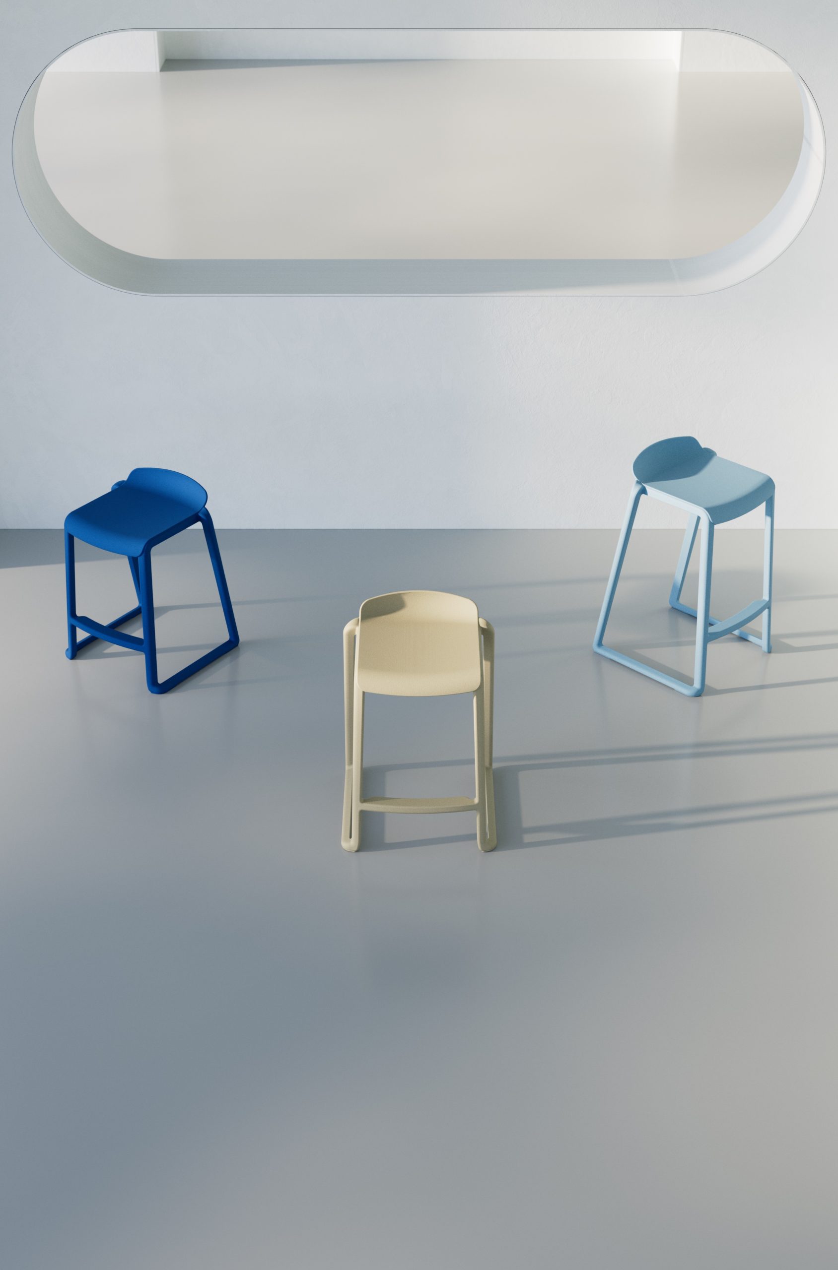 Postura + One Piece High Back Stool - Image 45
