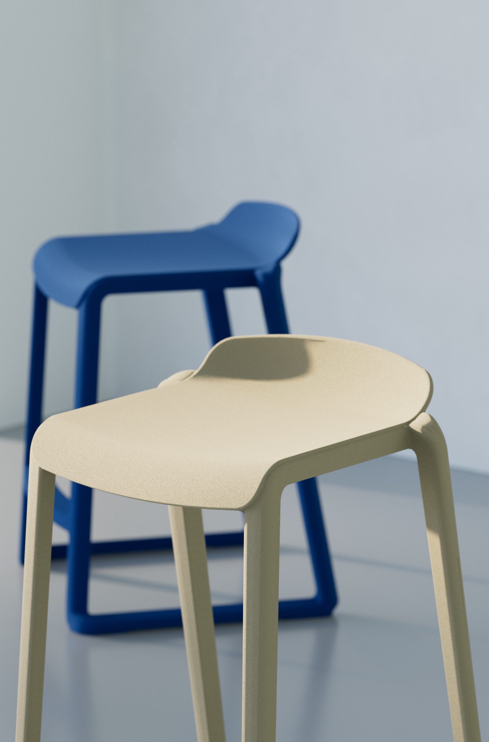 Postura + One Piece High Back Stool - Image 42