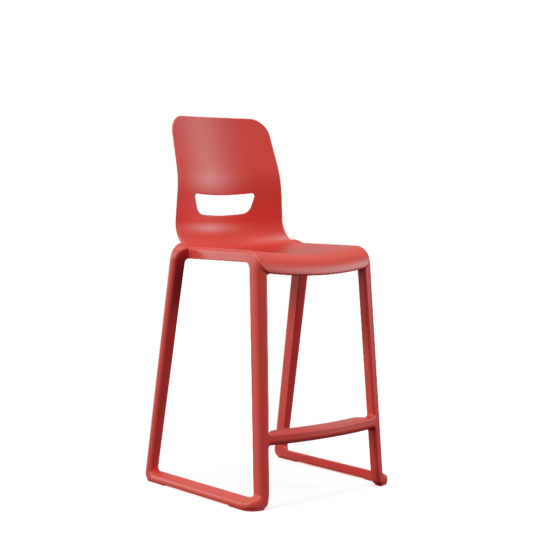 Postura + One Piece High Back Stool - Image 15