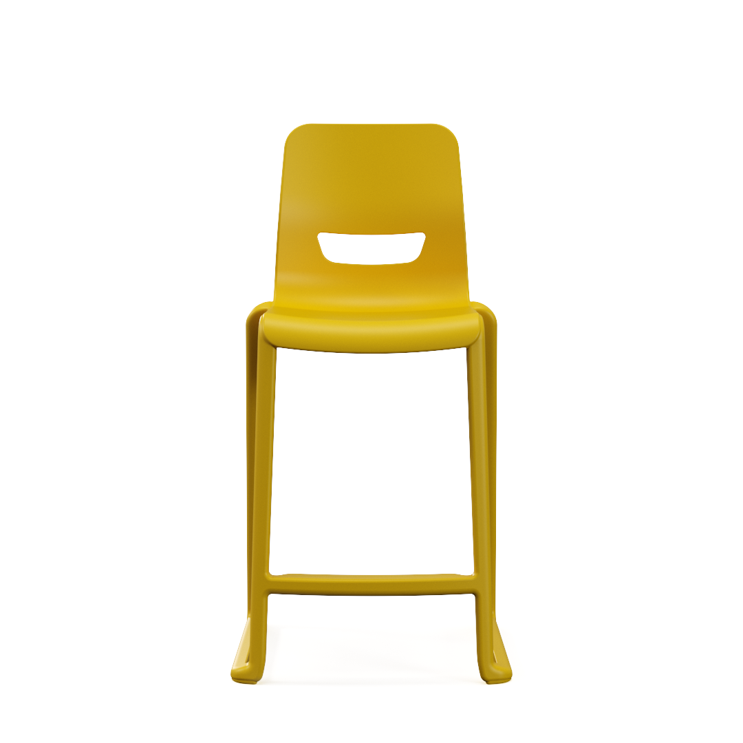 Postura + One Piece High Back Stool - Image 4