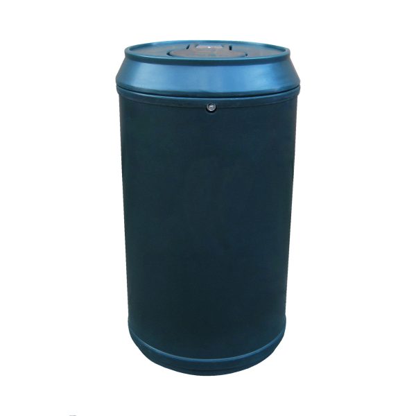 Drinks Can Litter Bin with Push Top Lid - Image 11