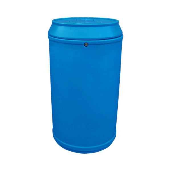Drinks Can Litter Bin with Push Top Lid - Image 8