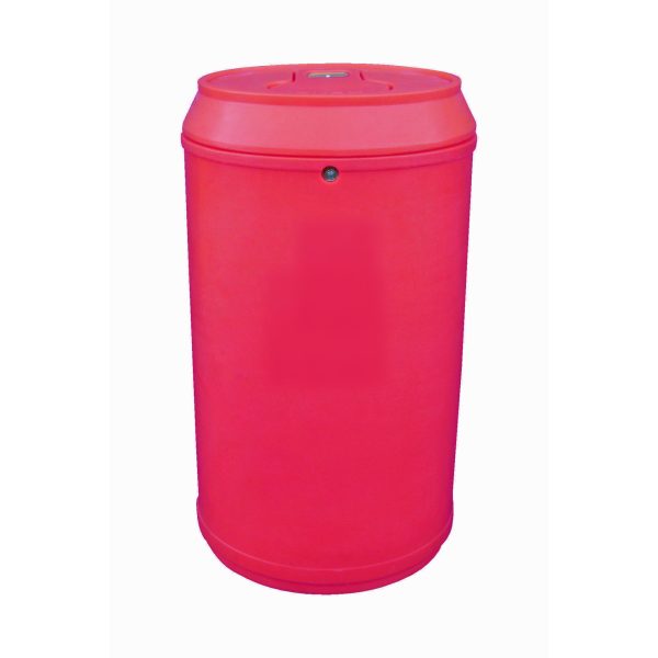 Drinks Can Litter Bin with Push Top Lid