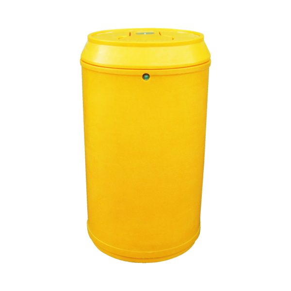 Drinks Can Litter Bin with Push Top Lid - Image 13