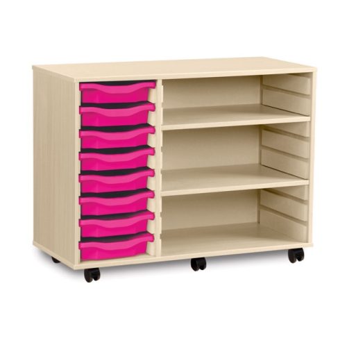 8 Shallow Tray Unit with 2 Shelves