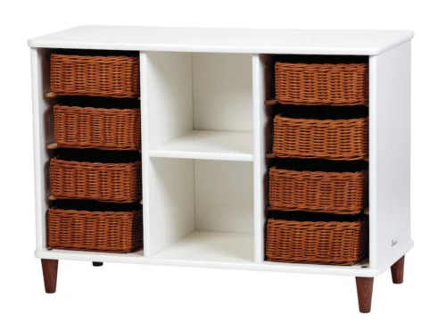 Bambino Shallow Basket Tray Storage with 8 baskets