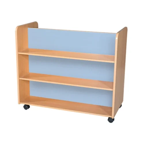 KubbyClass® Mobile Double Sided Bookcase