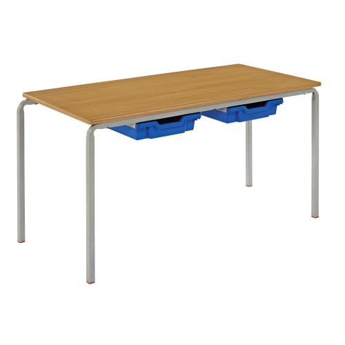 Crushed Bent Frame Classroom Tables with Trays