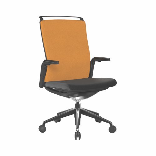 Libra - High Back Fabric Manager Chair with Seat Slide, Sleek Seat & Back