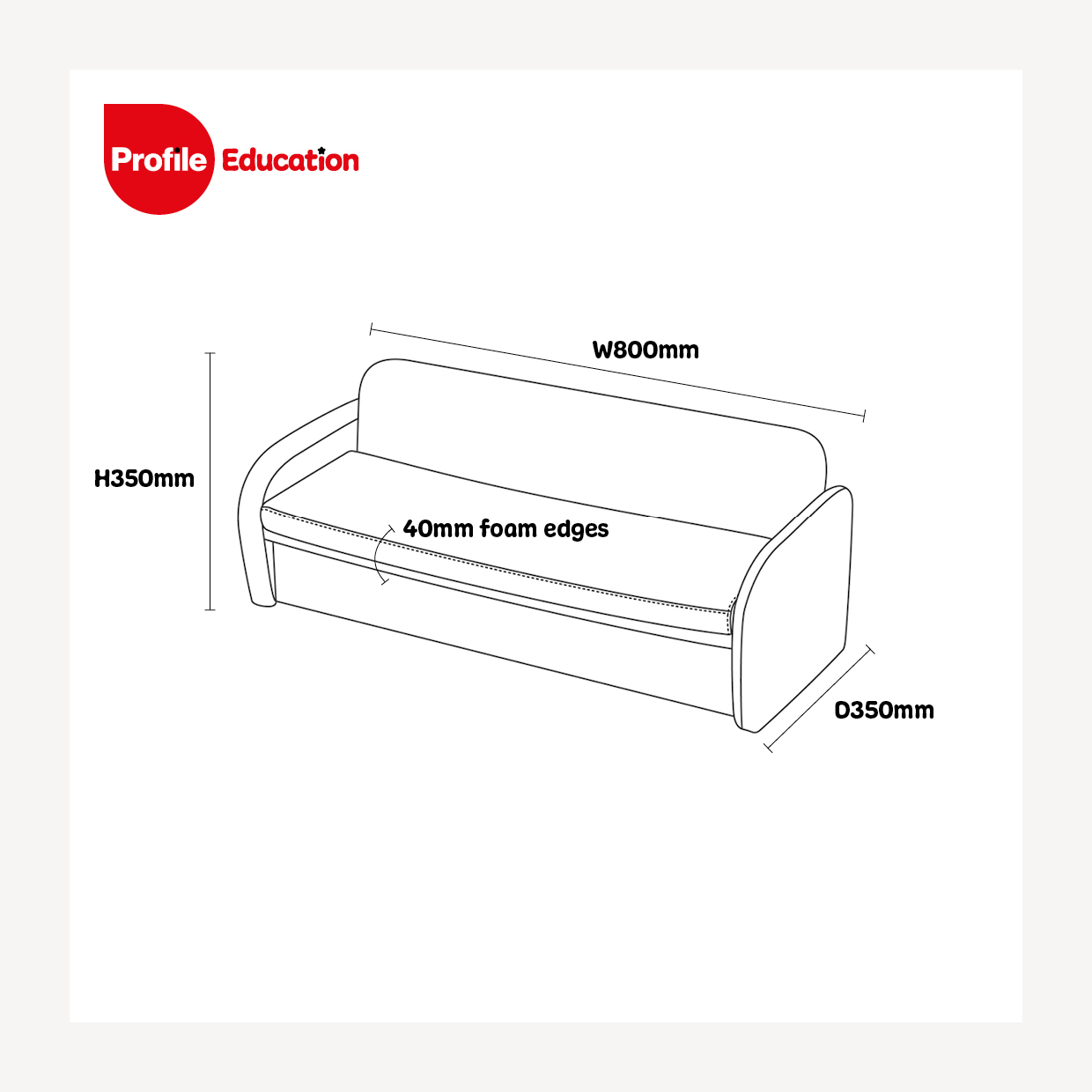 Safespace 2 Seat Sofa - Image 2
