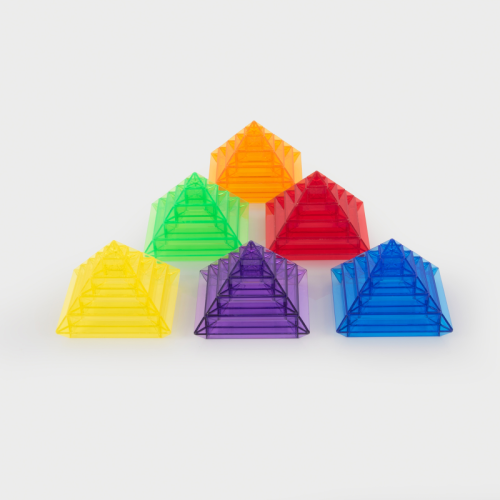 Translucent Colour Pyramid Builder - Pk30