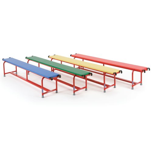 Padded Steel Balance Bench Coloured 2M