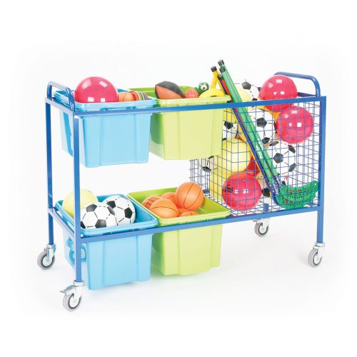 Large Equipment Trolley with 4 Storage Containers