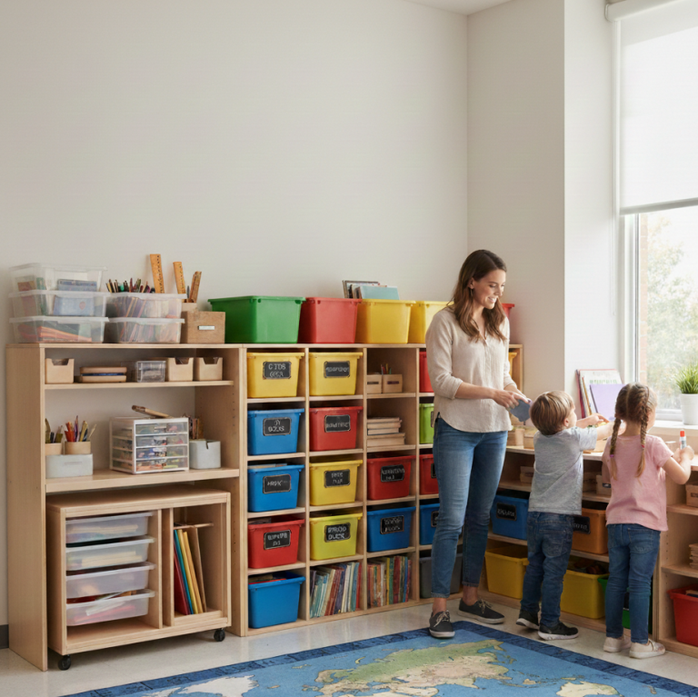 classroom storage example