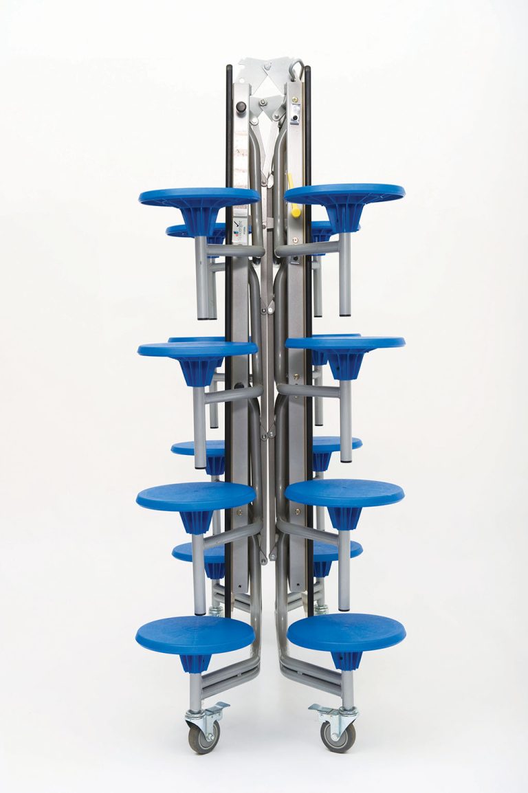 school dining furniture in use in school hall