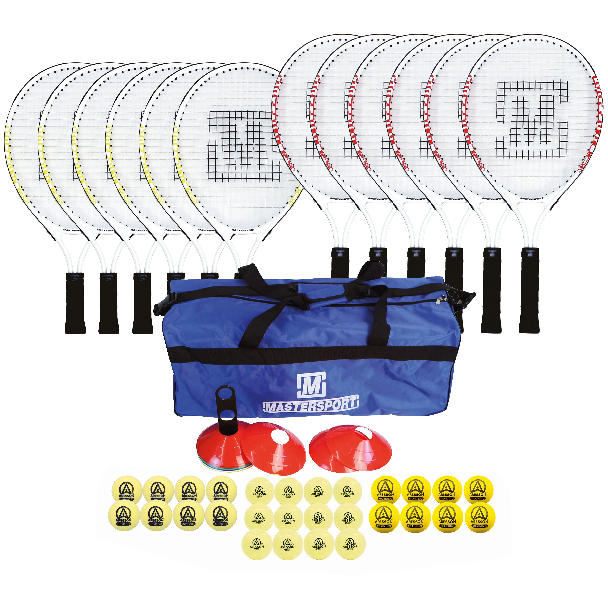 tennis training set for schools rackets balls markers