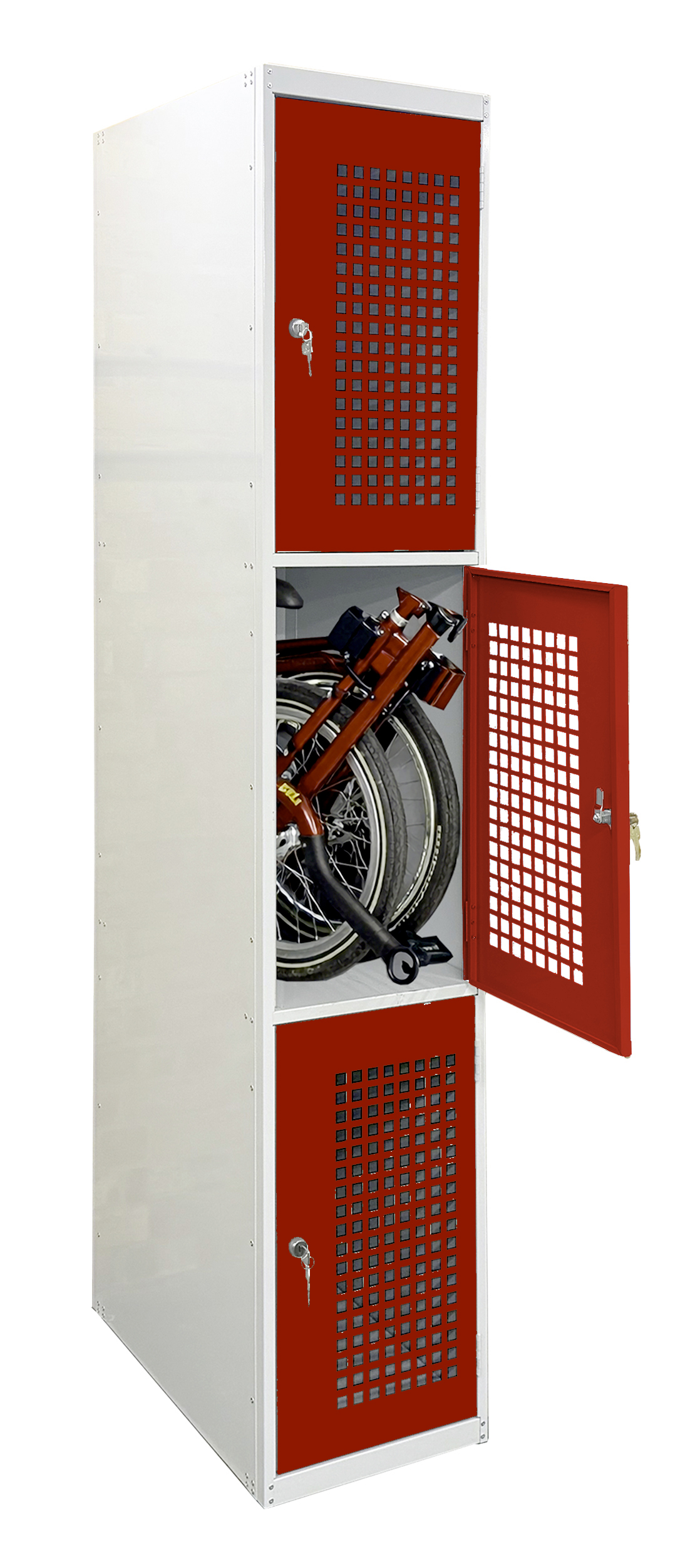 Folding Bike Lockers for Secure Storage - Image 11