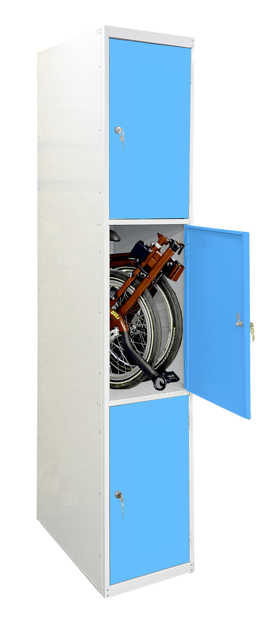 Folding Bike Lockers for Secure Storage - Image 4