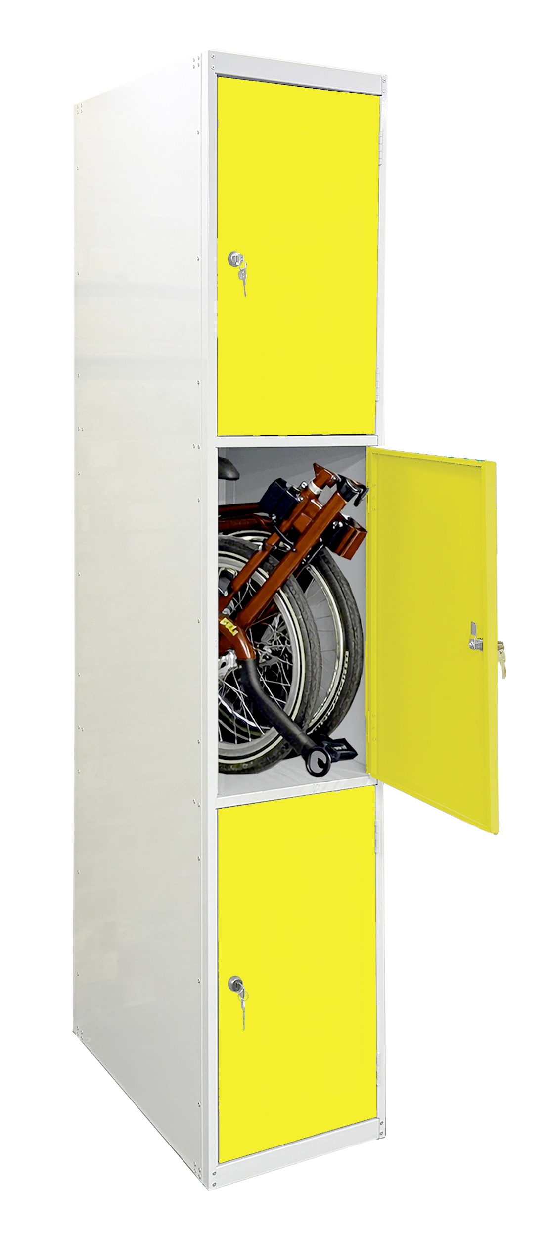 Folding Bike Lockers for Secure Storage - Image 3