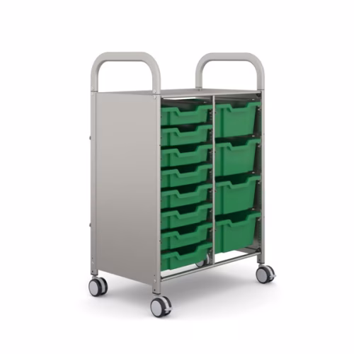 Gratnells Callero Plus Double Trolley 8 Shallow & 4 Deep Trays