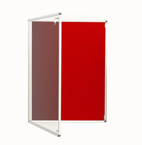 Aluminium Frame Tamperproof Noticeboard – Lockable Felt Display Board