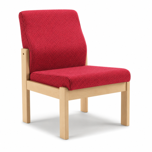 Solar Square Top Chair & Armchair – Upholstered Wooden Lounge Seating