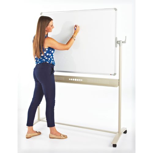 Mobile Revolving Magnetic Whiteboard – Aluminium Frame