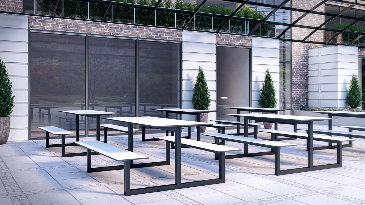 Parc Indoor Dining Bench Seating Set - Image 2