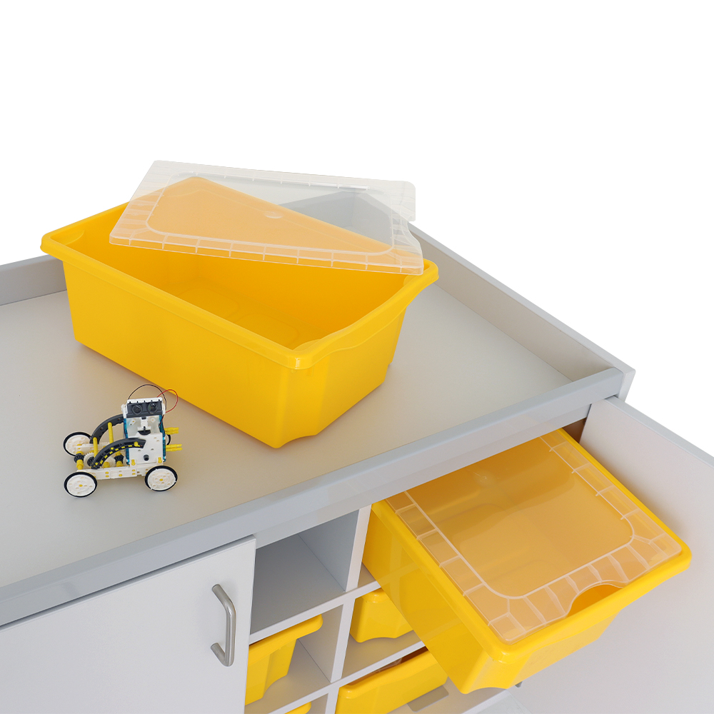Lyte 9 Double Door STEM Charging & Storage Unit – Mobile Tray Storage with USB-C & AC Charging - Image 14