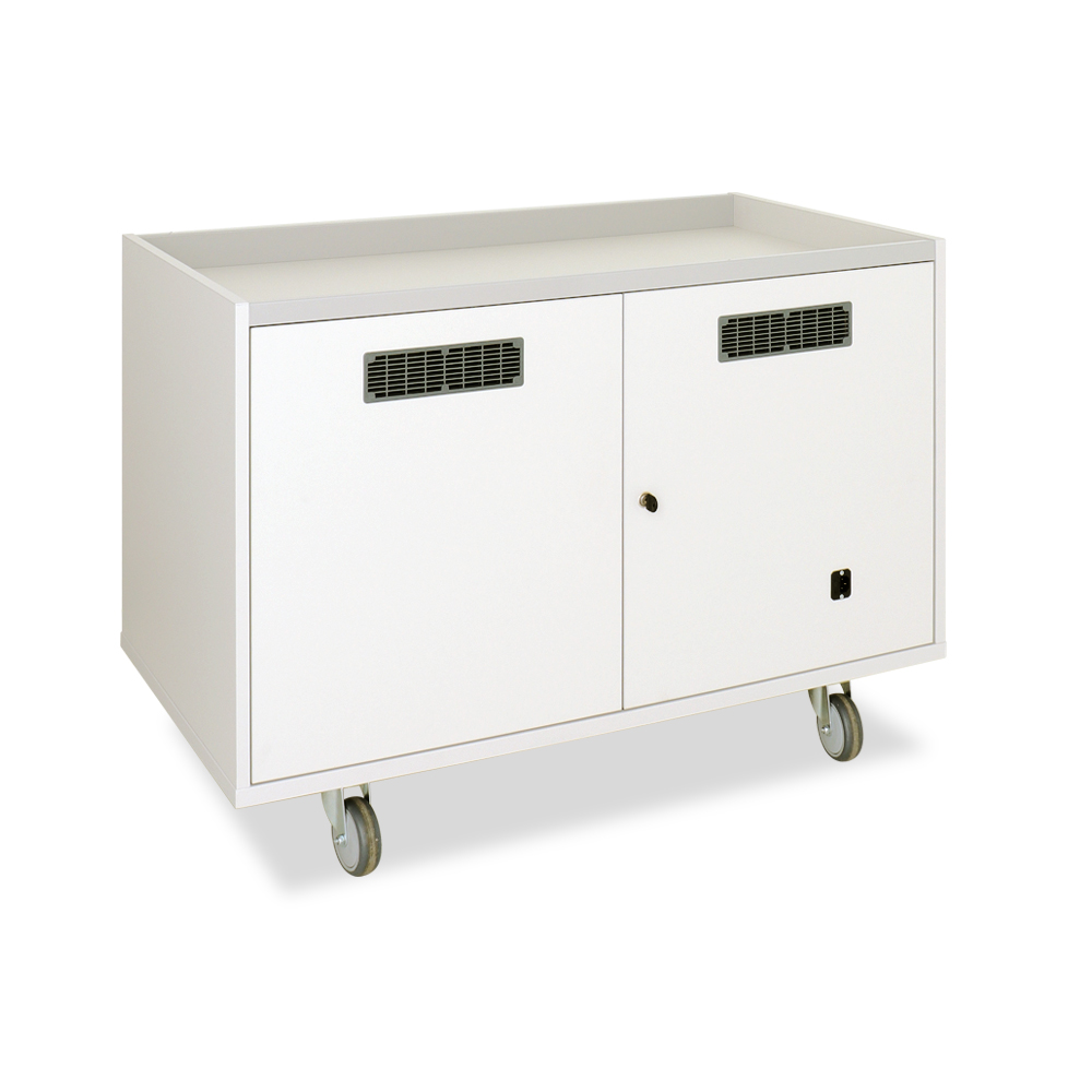 Lyte 9 Double Door STEM Charging & Storage Unit – Mobile Tray Storage with USB-C & AC Charging - Image 4