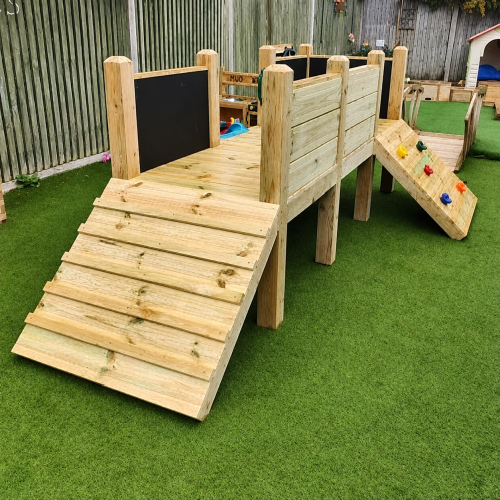 Toddler Up & Over Climbing Frame (Taller 5 sections, with Slide)