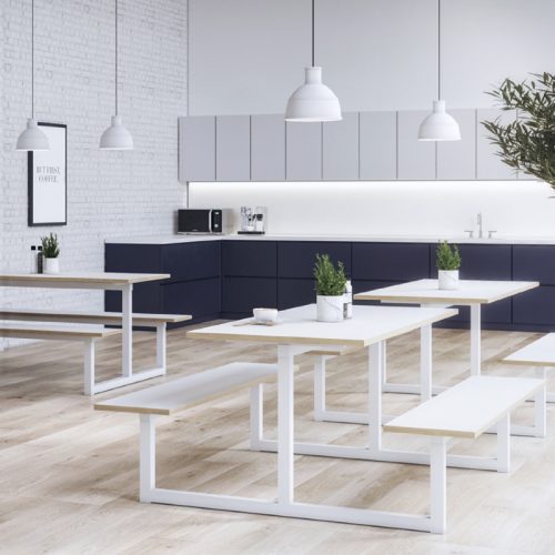 indoor dining bench seating set
