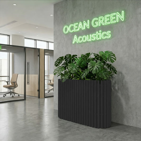 Ocean Green Desktop Acoustic Planter
