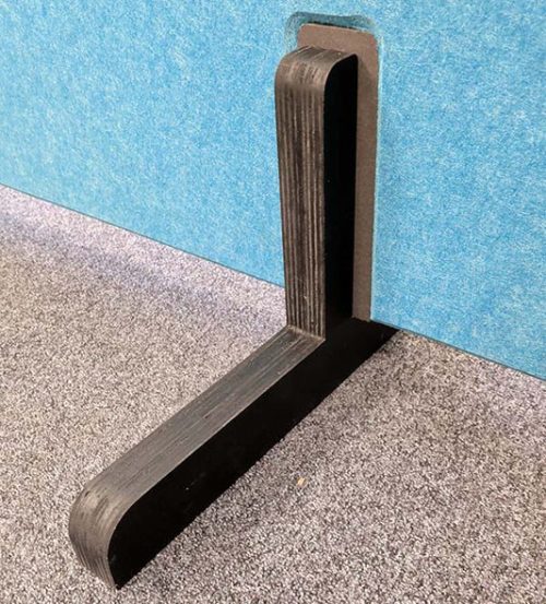 Ocean Green T-Bar Wooden Leg Set for 42mm Screens