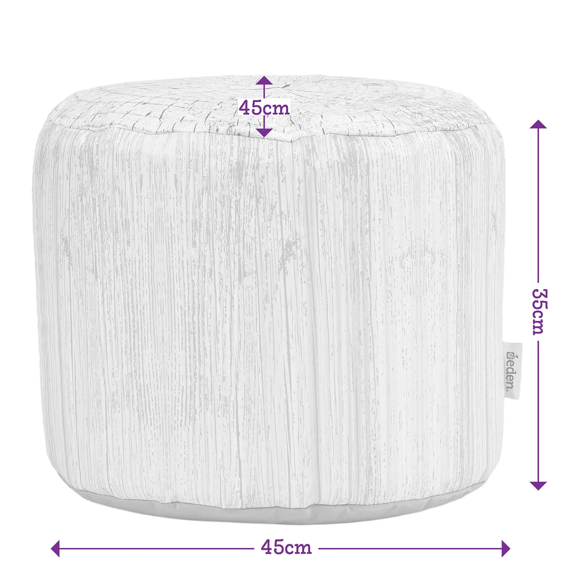Large Driftwood Bean Bag Stool - 2 Pack - Image 5