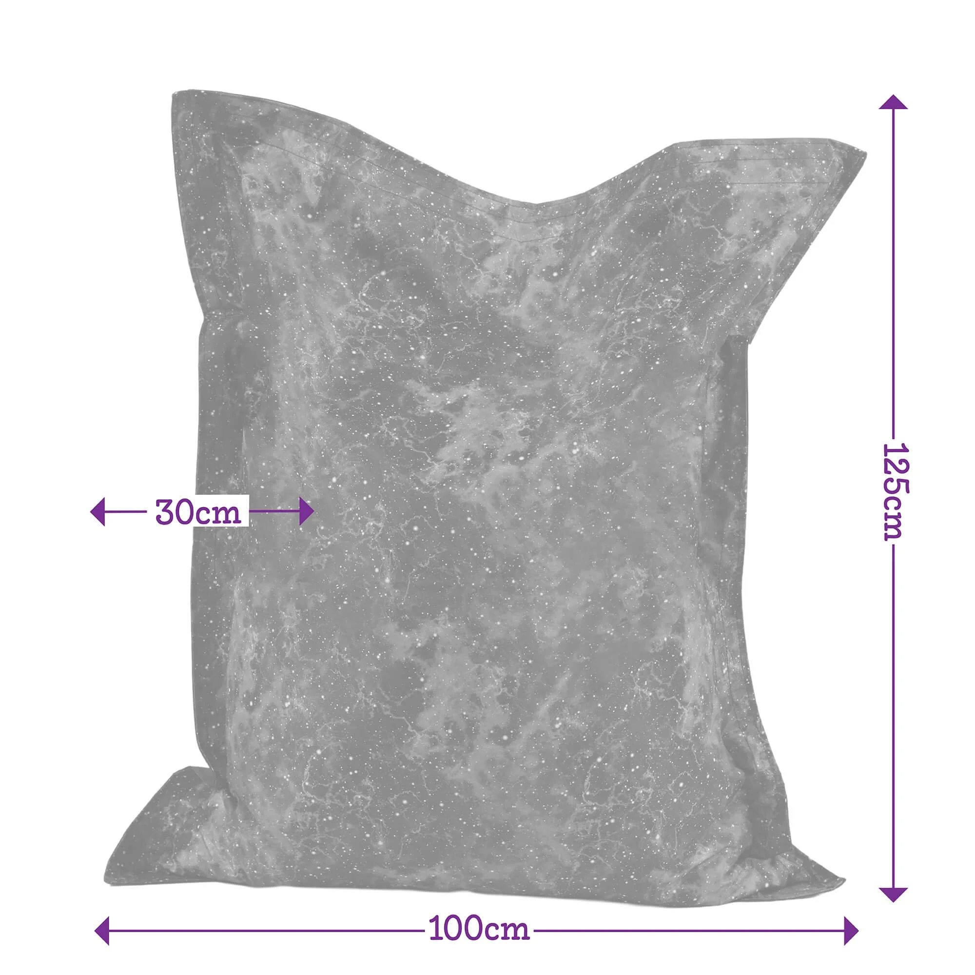 Galaxy Print Giant Floor Cushion Bean Bag - Image 4