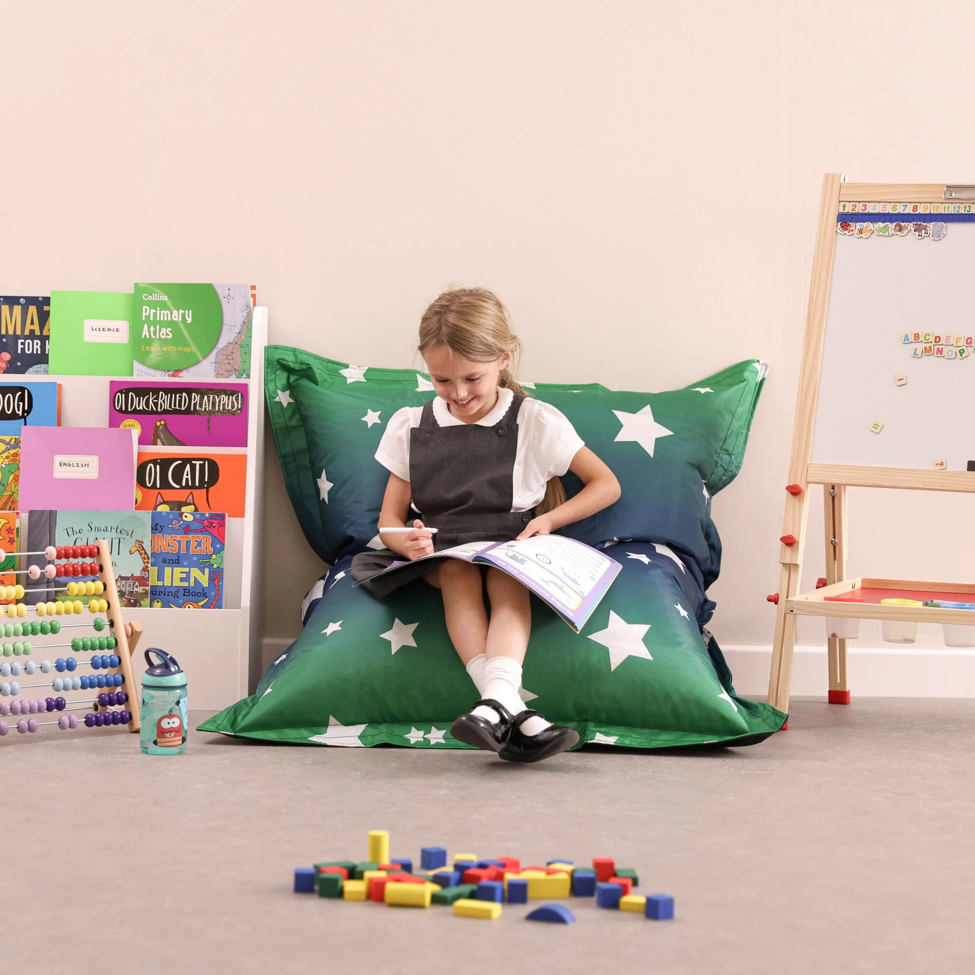 Star Print Giant Floor Cushion Bean Bag - Image 2