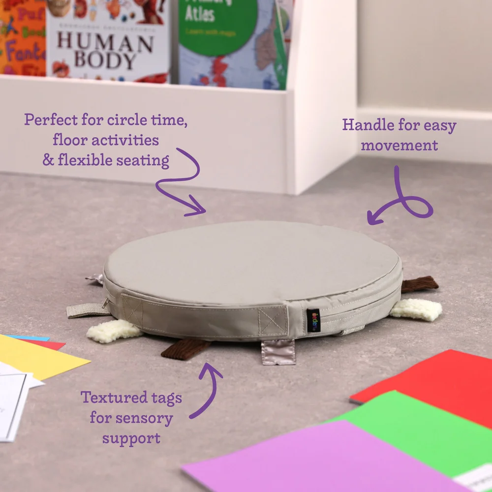 Touch Tags Sensory Round Carry Cushion - Image 3