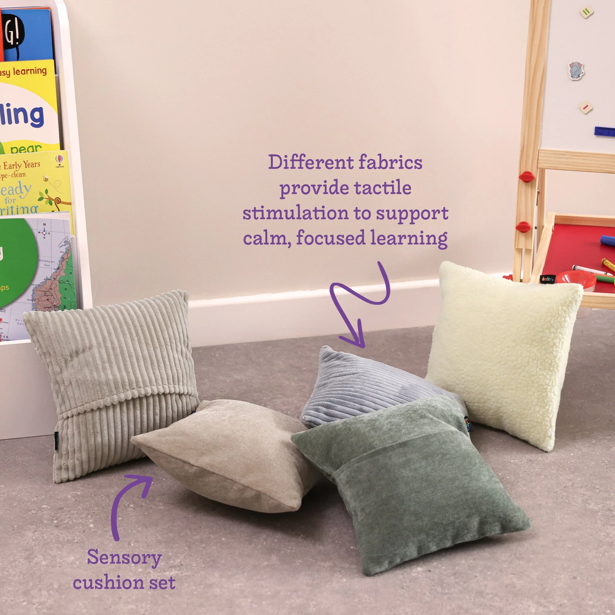 Small Natural Textured Cushions - 5 Pack - Image 6
