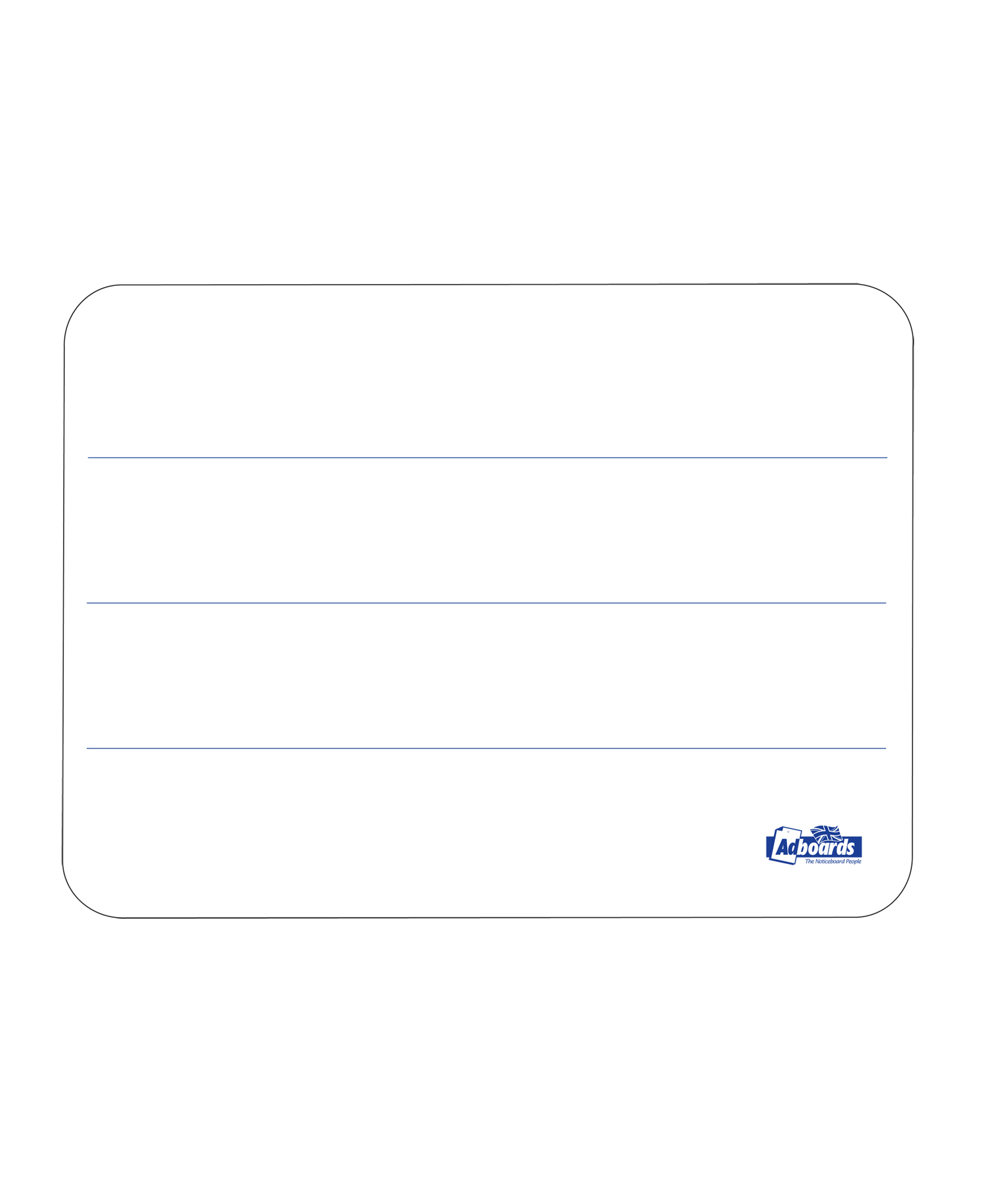 A4 Flexible Double-Sided Lapboards – 3-Line / Plain