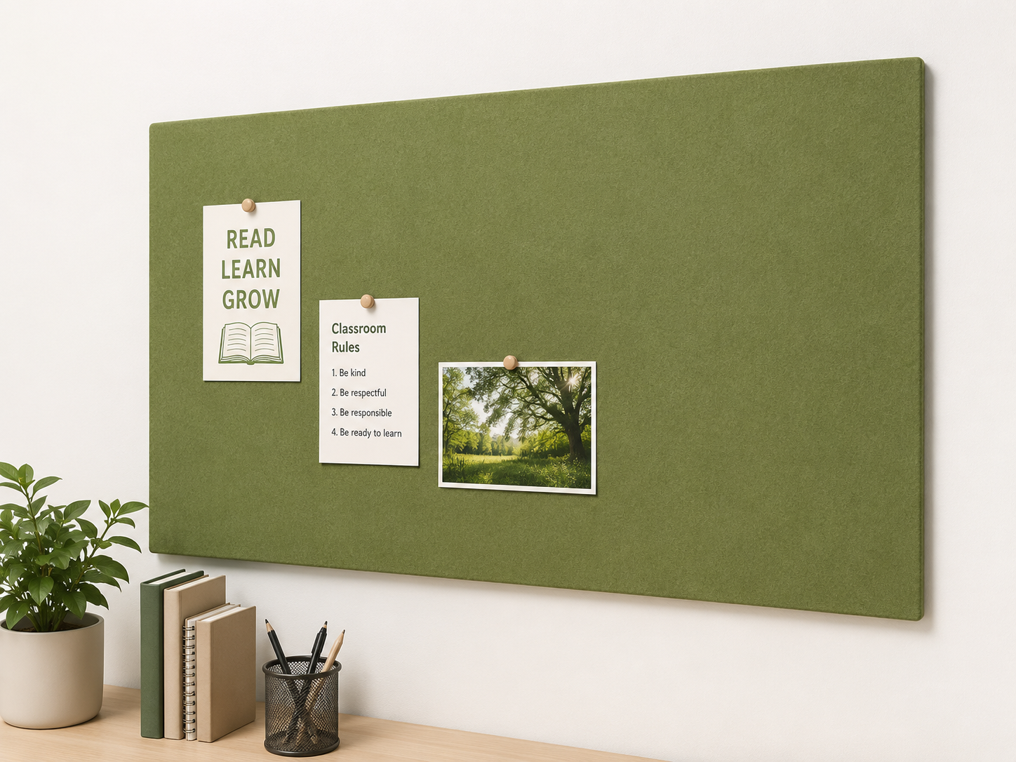 Koala Rectangular Acoustic Pinboard - Image 2