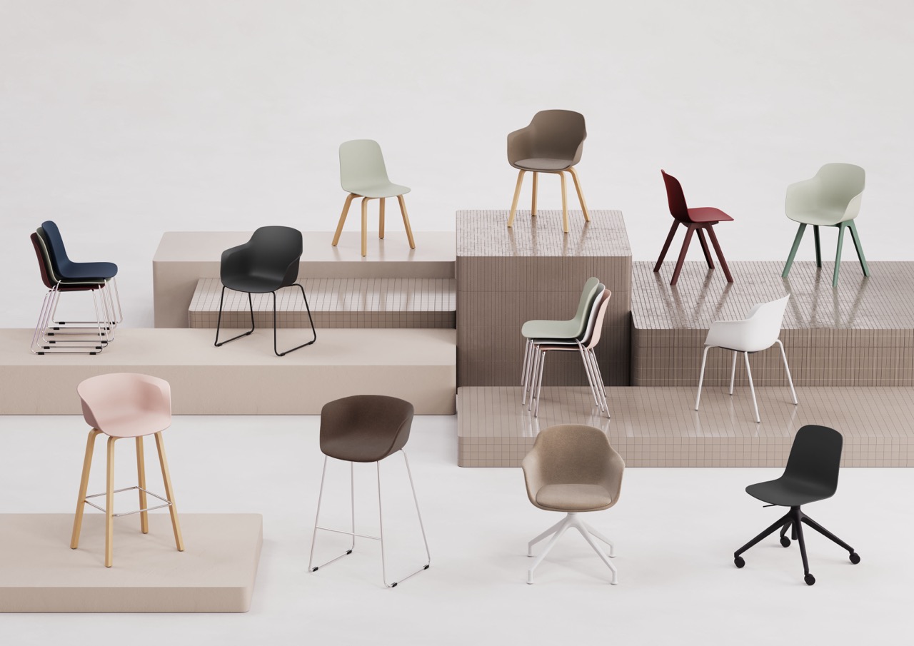 ORN Loria Chair & Stool - Fully Upholstered