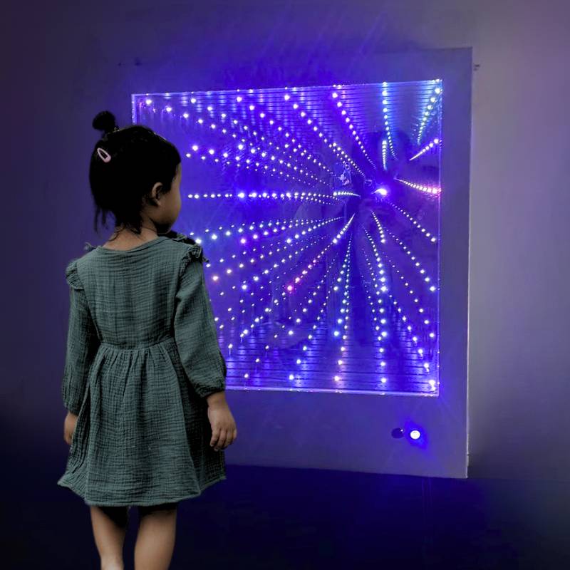 Fibre Optic Infinity Panel, Infinity Panel, LED Infinity Panel, Sensory Wall Panel, Visual Sensory Equipment, Fibre Optic Panel, Sensory Room Equipment, SEND Resources, Interactive Lighting, Sensory Wall Feature, PlayLearn