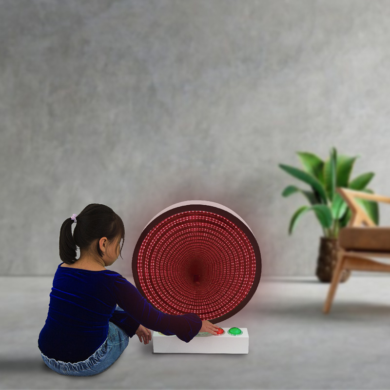 60cm Interactive Infinity Mirror with Giant Remote Buttons - Image 9