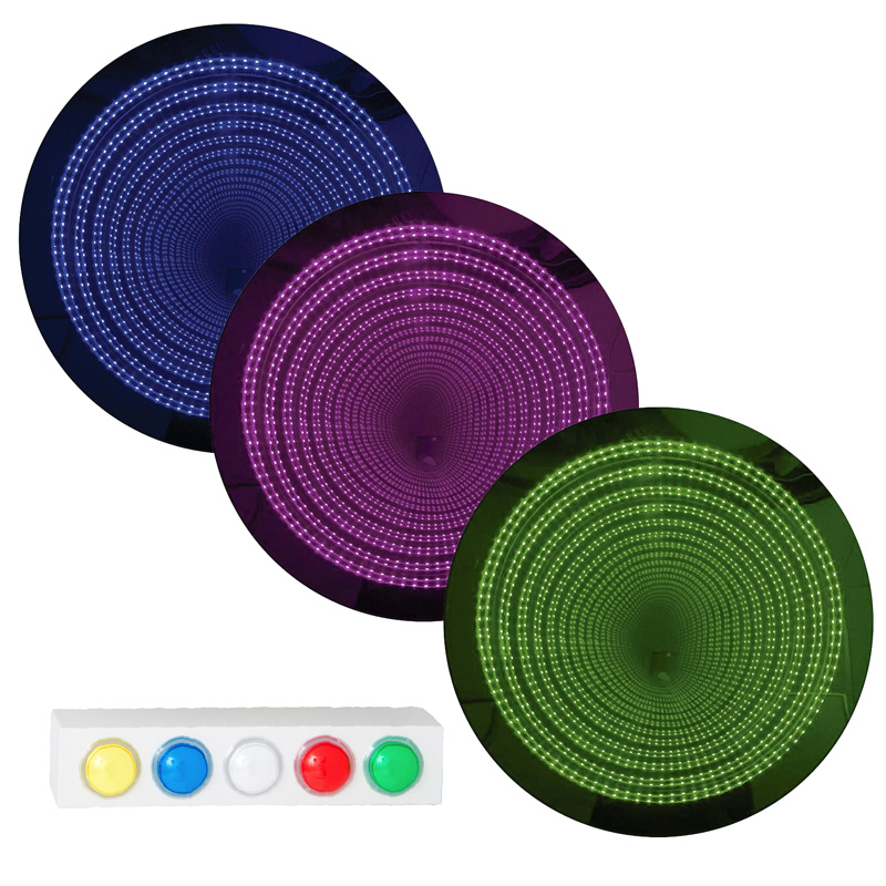 60cm Interactive Infinity Mirror with Giant Remote Buttons - Image 3