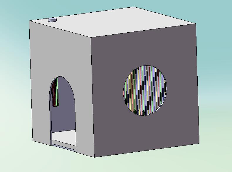 Large Wooden Padded Den for Bubble tube and Fibre Optics - Image 12