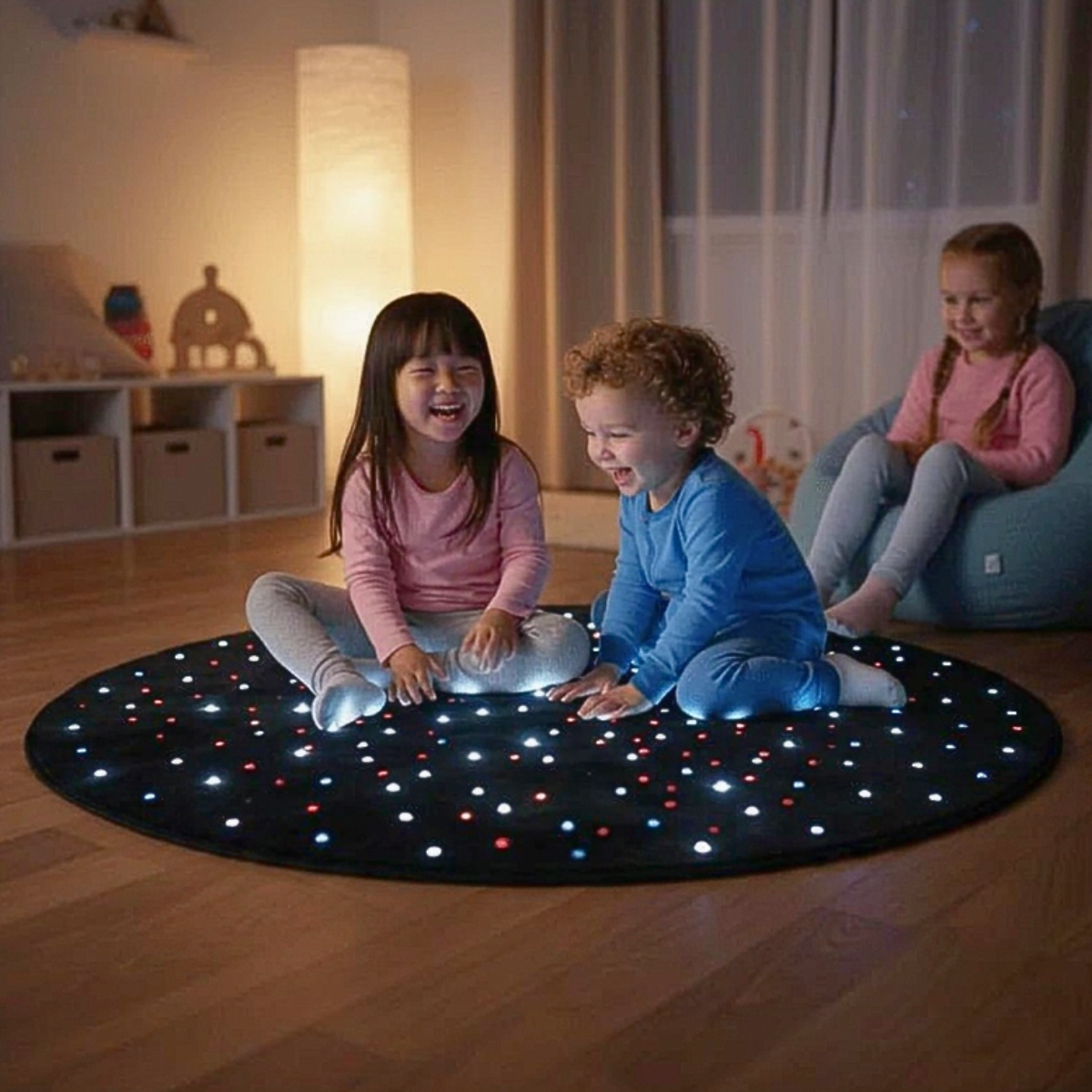 LED Sensory Carpet – Round 95cm Diameter - Image 3
